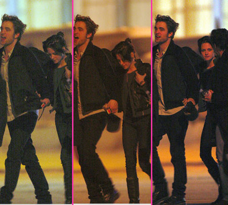 Robert Pattinson y Kristen Stewart hacen manitas en París