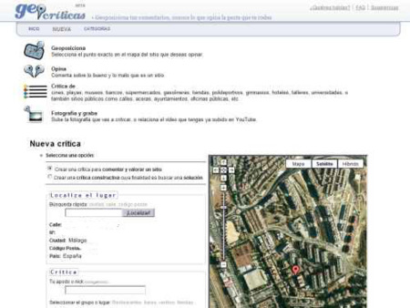 Geo-críticas, geoposicionando nuestros comentarios sobre determinados lugares