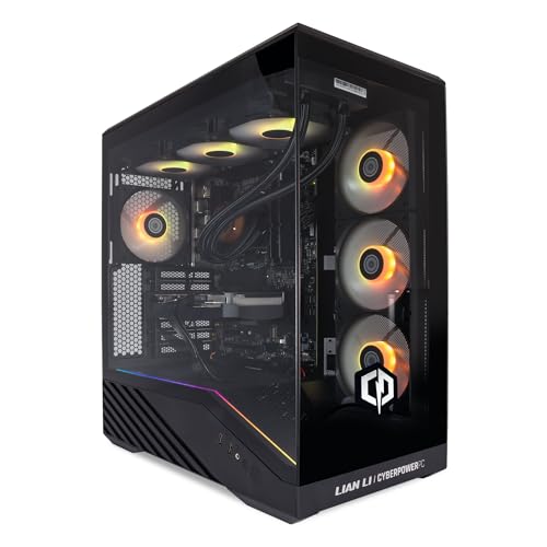 CYBERPOWERPC Luxe Gaming PC - AMD Ryzen 7 9800X3D, Nvidia RTX 5070 12GB, 32GB RAM, 1TB NVMe SSD, 650W 80+ PSU, Wi-Fi, Refrigeración a Liquido CPU, Windows 11, V100R RGB
