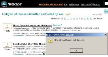 Netscape atacado mediante XSS