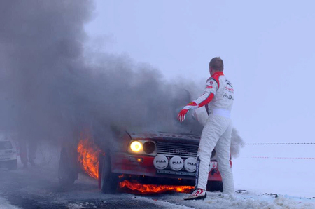 A Mikko Hirvonen se le quema un pedazo de historia, el Citroën Visa 1000 pistes