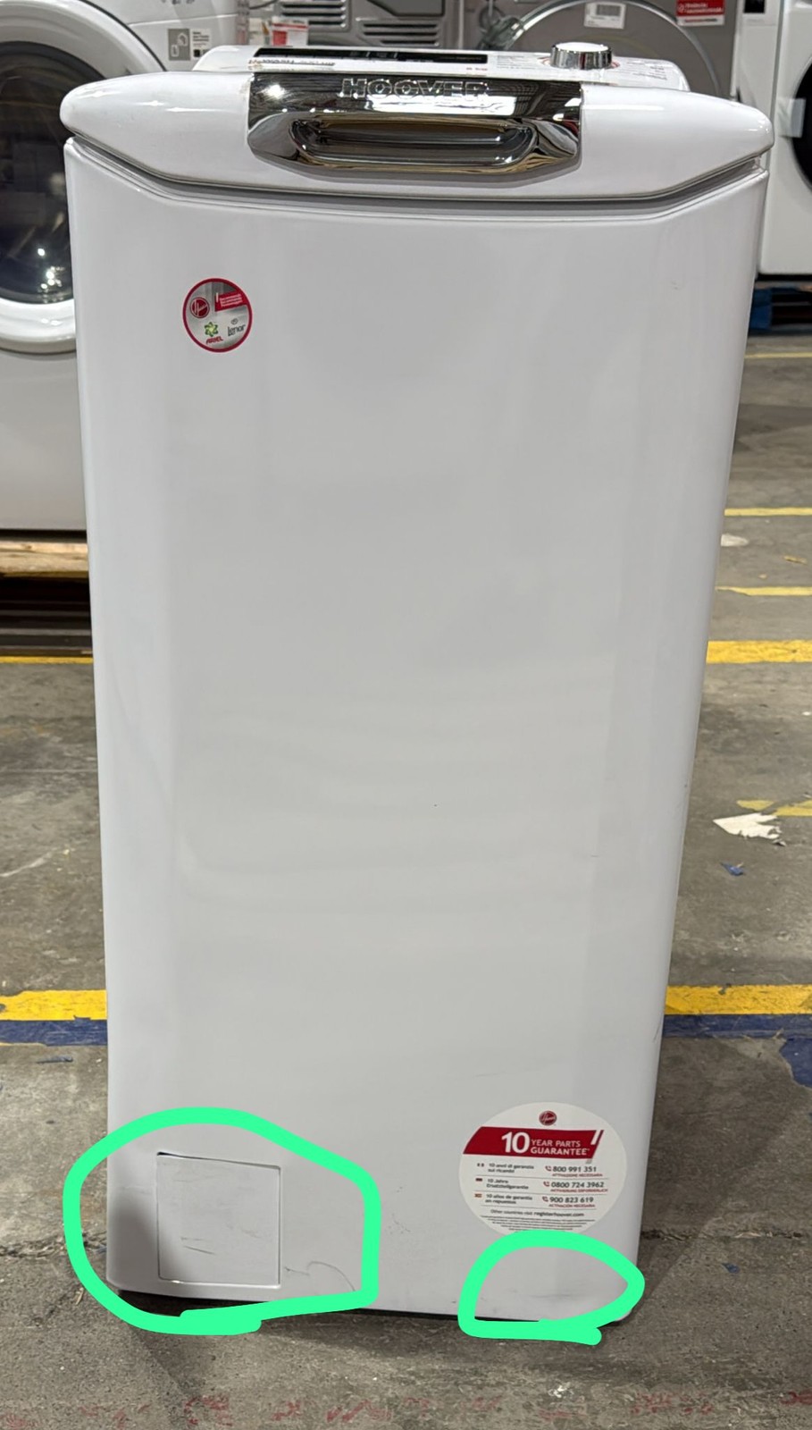 Lavadora carga superior - Hoover H-WASH 300 H3TM08TACE/1-37, 8kg, 1000rpm, 