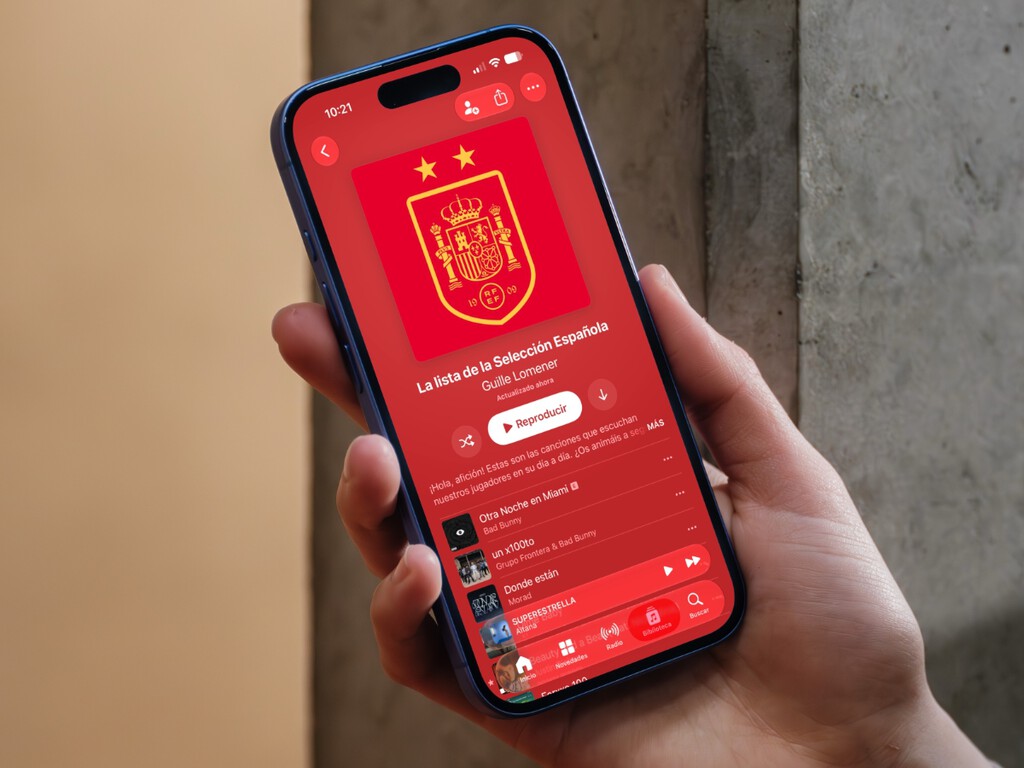 Los jugadores de la Selección Española han compartido sus canciones favoritas. Hemos creado la lista exacta en Apple Music para ti 