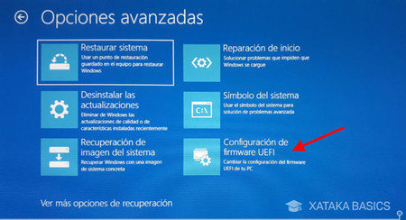 Cómo entrar a la BIOS o UEFI desde la configuración de Windows 10