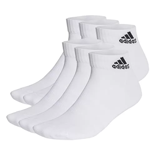 adidas Unisex Cushioned Sportswear Ankle Socks 6 Pairs