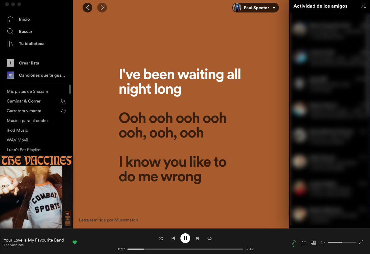 Spotify en modo karaoke cómo activar las letras de las canciones en