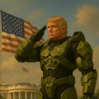 Vivimos en una simulación: GameStop anuncia el fin de la guerra de consolas y la Casa Blanca lo celebra con un Trump a lo Jefe Maestro con IA