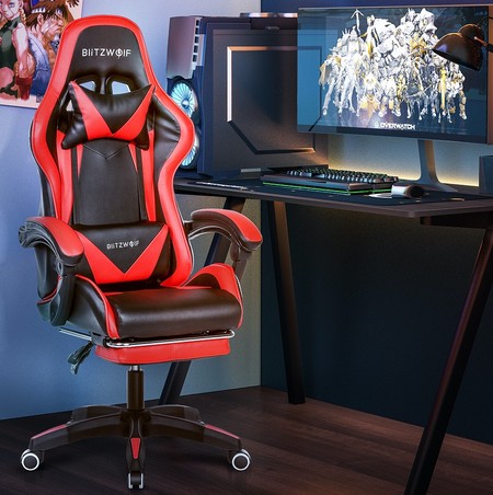 Silla gaming BlitzWolf, con reposapiés, por menos de 75 euros y envío gratis utilizando este cupón