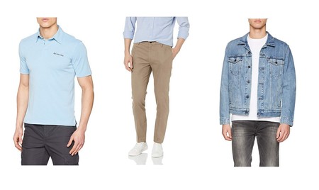 Chollos en tallas sueltas de pantalones, polos y chaquetas de marcas como Levi's, Columbia o Givova en Amazon
