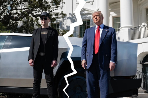 Elon Musk Donald Trump Tesla Portada