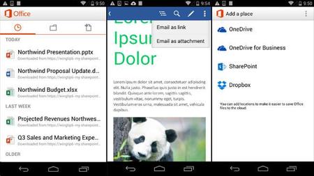 Office para móviles Android se actualiza integrando el anunciado soporte para Dropbox