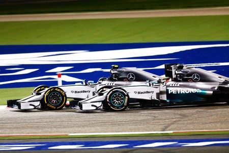 Hamilton Rosberg Barein 2014