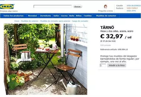 Conjunto para la terraza por 33 euros. ¿Alguno más barato?