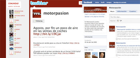 Motorpasión: karma, Facebook, Twitter...