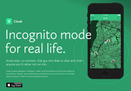 Cloak: una red social en tu iPhone para que seas... antisocial
