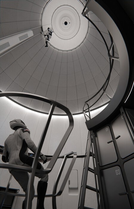 Render de como será a Starship HLS por dentro