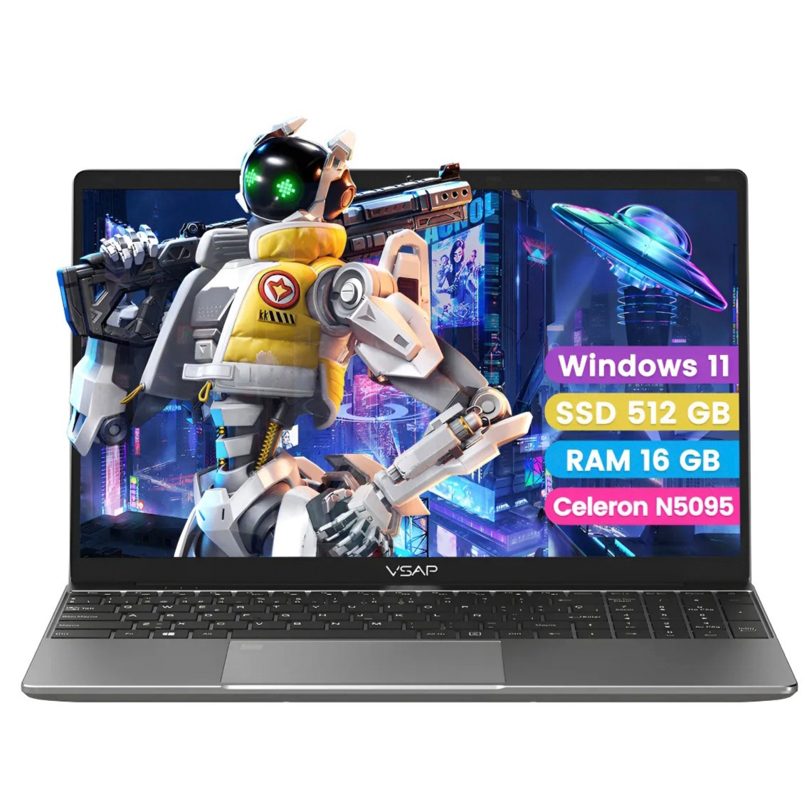 Laptop VSAP de 15.6 pulgadas (16 GB / 512 GB)