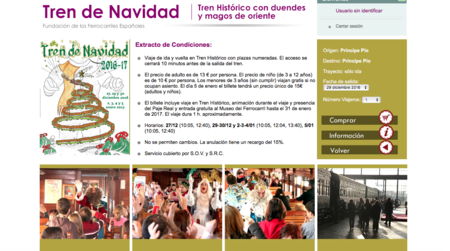 Horarios Y Entradas Tren Navidad