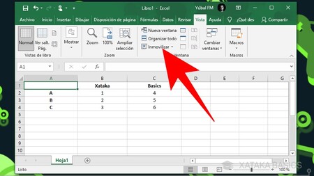 Como inmovilizar fila y columna en excel