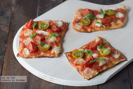 Mini pizzas Caprese. Receta