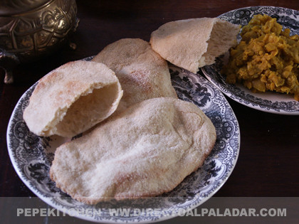 Cómo hacer pan de pitta. Receta
