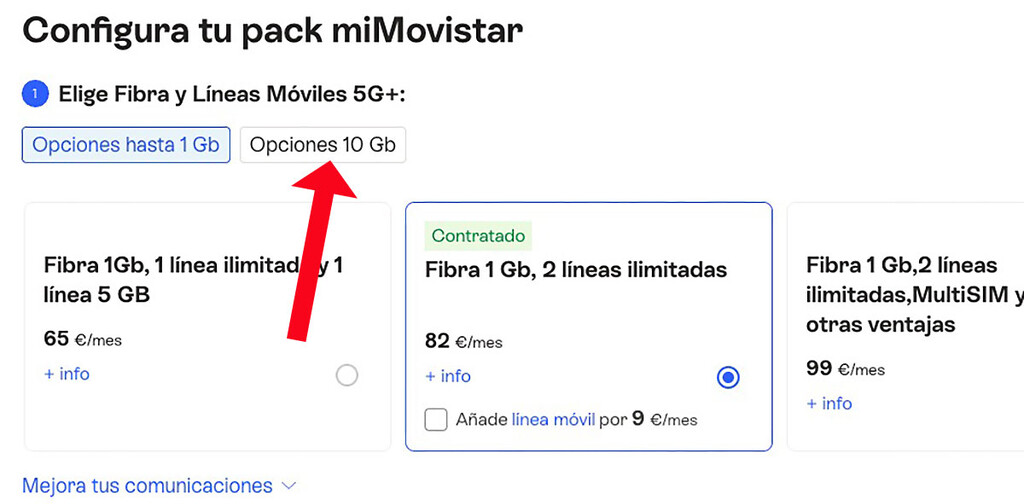 Los 10 Gbps de fibra ya se pueden contratar en Movistar. Estos son ...