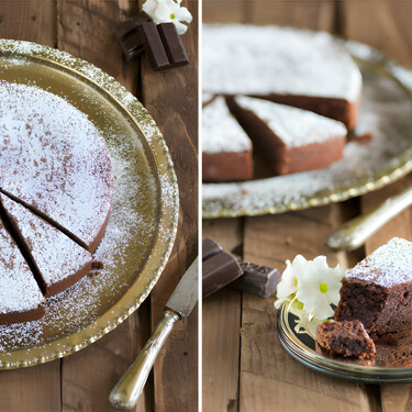 Receta de torta caprese, un suculento pastel de chocolate italiano sin gluten