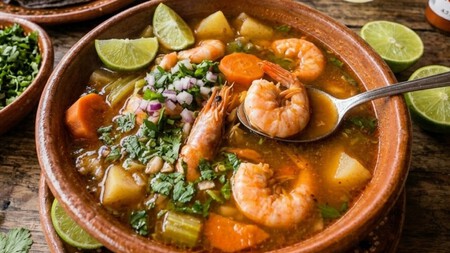 Cómo hacer caldo de camarón estilo cantina, con la receta y consejos del Chef Oropeza