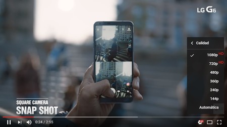 LG G6 grabar vídeos