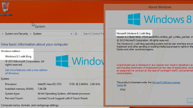 Windows 8.1 Update 1 with Bing
