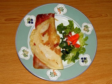 Receta de crepes con leche semidesnatada sin lactosa