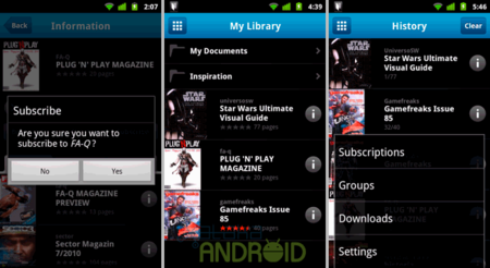 Issuu Mobile para leer revistas