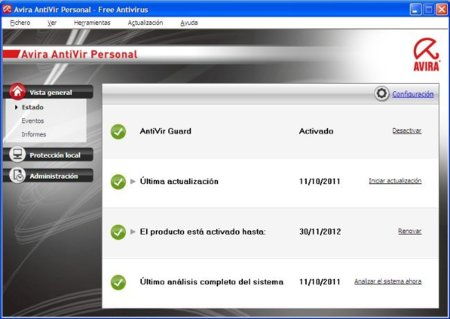 Avira Free Antivirus 2012 ya está disponible la nueva versión
