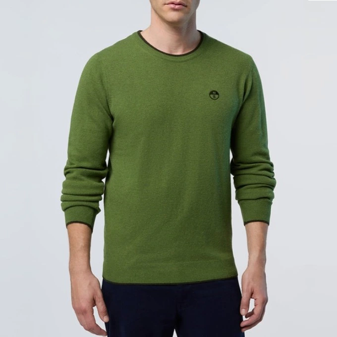 North Sails Jersey cuello redondo en mezcla de cashmere de hombre