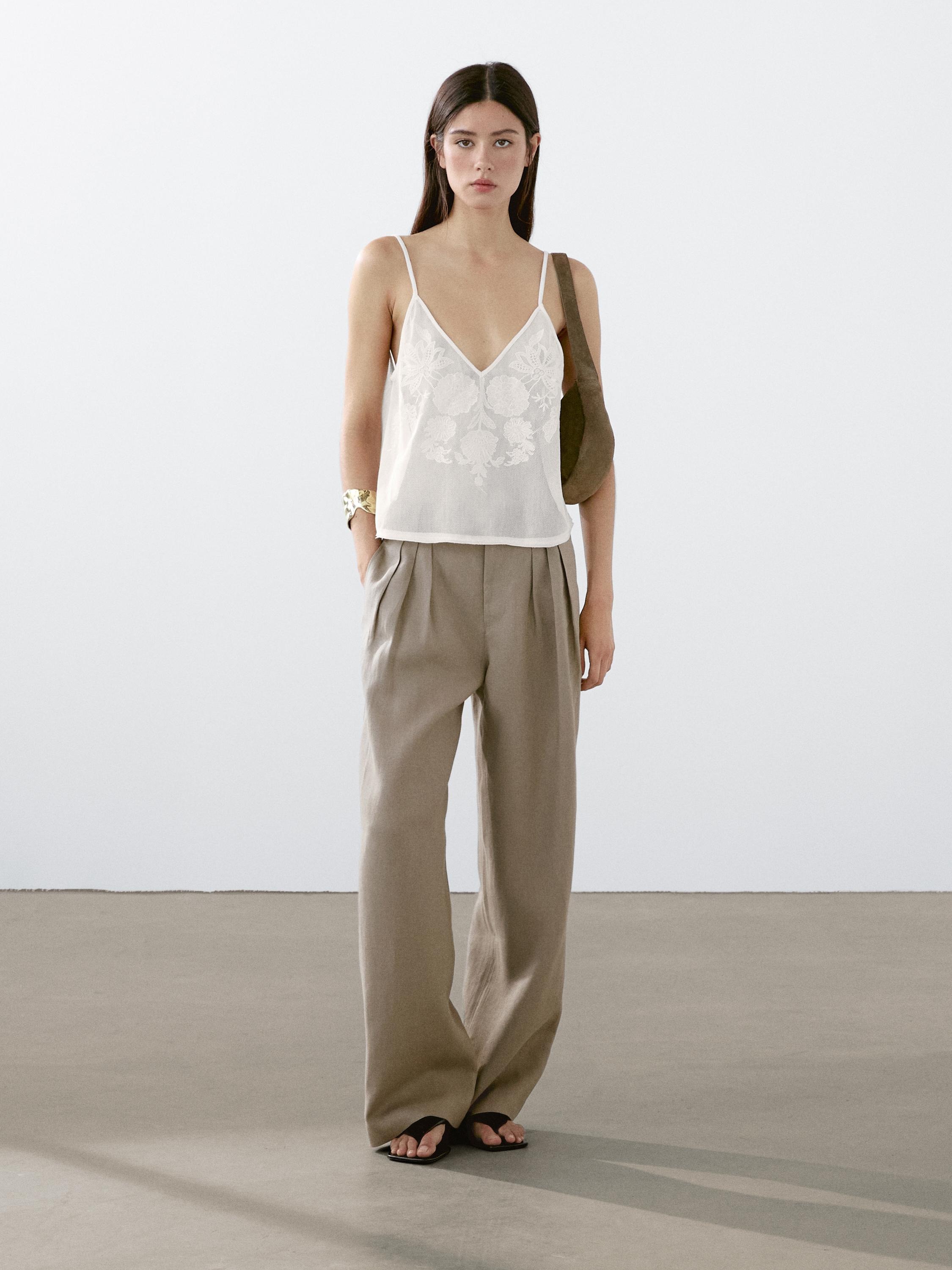 Pantalón de triple pinza