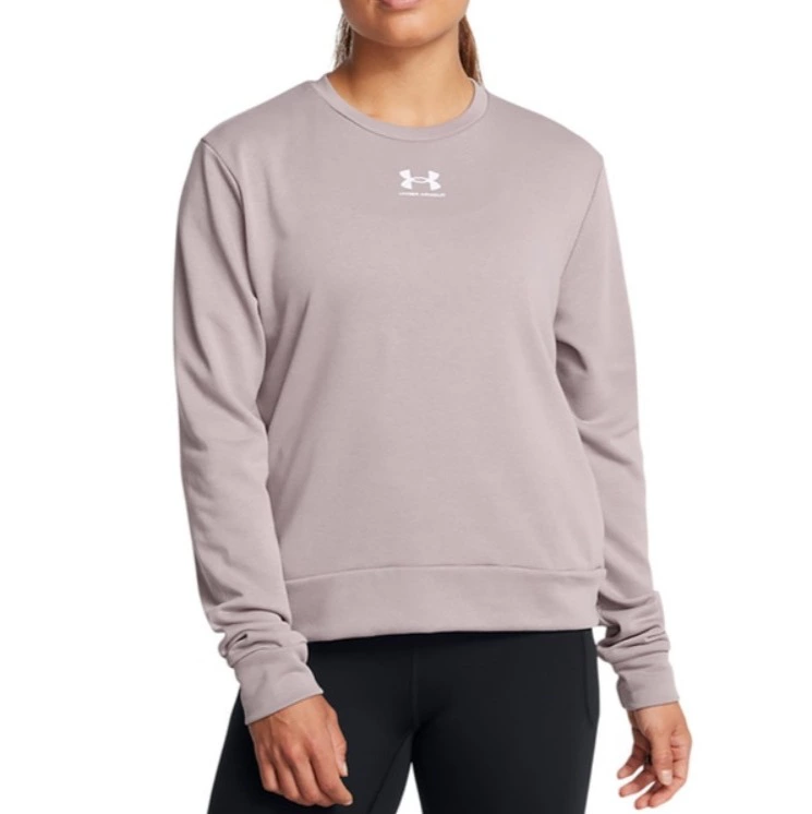 Under Armour Sudadera casual de mujer Rival Terry Crew-Gry