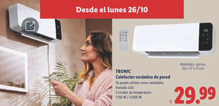 Calentador Ceramico Lidl