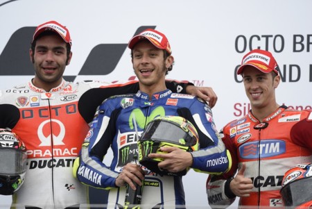 Silverstone 2015 Valentino Rossi Danilo Petrucci Andrea Dovizioso