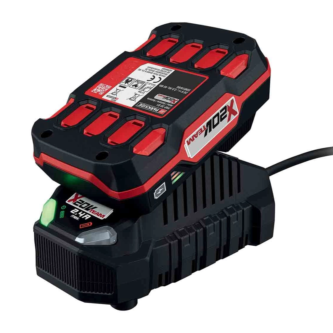 Batería 20 V 2 Ah + Cargador 2,4 A