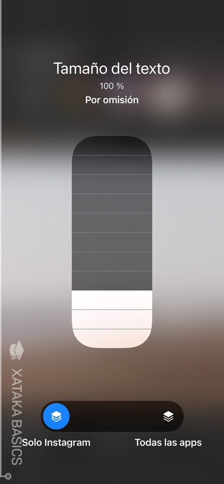 Cómo cambiar el tamaño de la letra en una sola aplicación en iOS