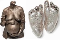 Esculturas de tu embarazo y de los pies de tu bebé