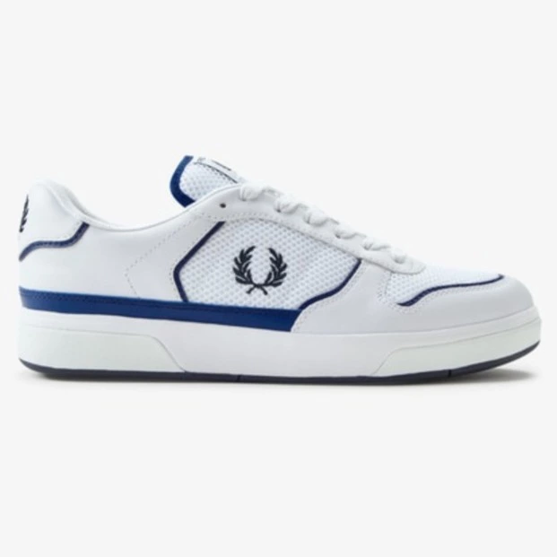 Fred Perry Zapatilla de hombre b300 leather/mesh