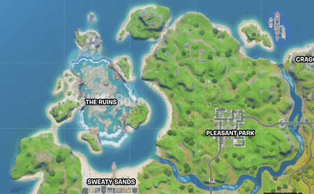 El mapa inundado de Fortnite tiene una zona oculta bajo el agua al más puro estilo la Atlántida