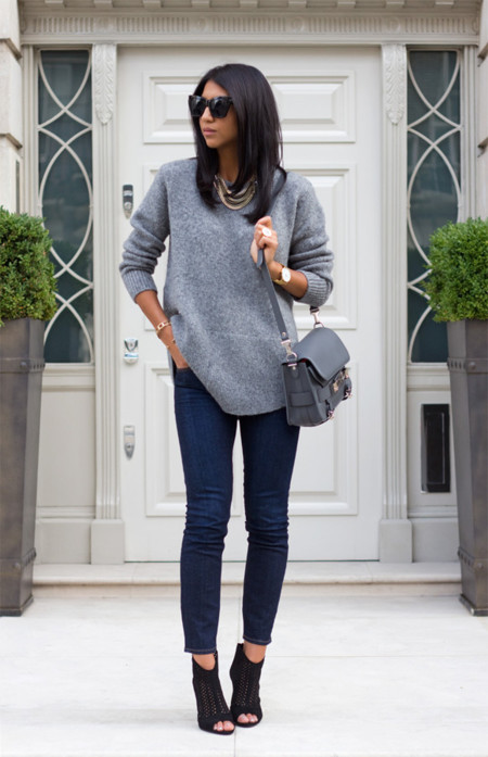 El gris es el color de la temporada y aquí tienes 11 looks dignos de copiar