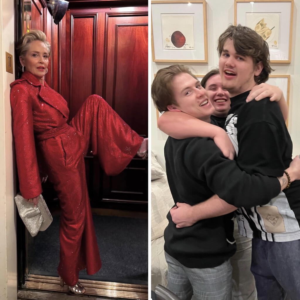 El gran cambio de los tres desconocidos hijos de Sharon Stone: "mi madre ha hecho un muy buen trabajo con nosotros"