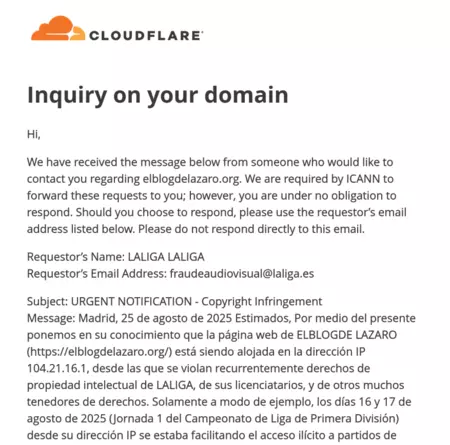 Cloudflare Inquiry