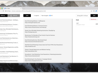 All Tabs para Chrome te ayuda a gestionar todas tus pestañas y a ahorrar memoria en el proceso