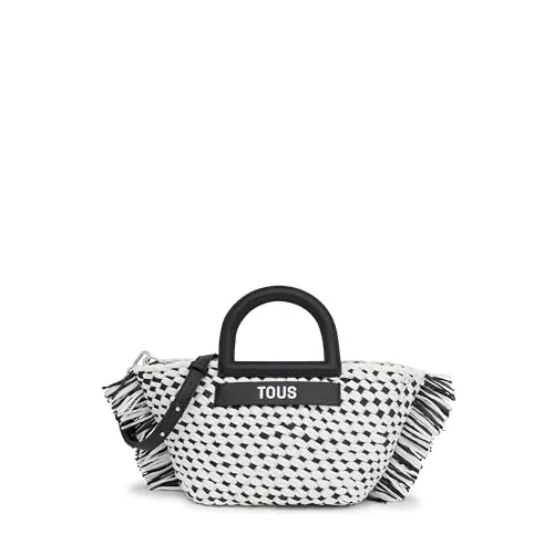 TOUS Dora, Bolso de Mano para Mujer, Negro