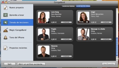 Nuevas lecciones "Aprender a tocar" para GarageBand disponibles