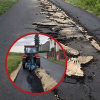 ¿Quién ha arado una carretera recién asfaltada? Parecía un accidente, pero fue un campesino que ahora puede ir a la cárcel